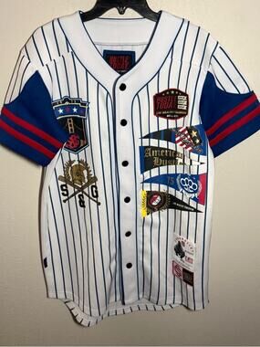 Men’s L Multicolor Hustle Today Smith and Graham Streetwear Baseball Jersey